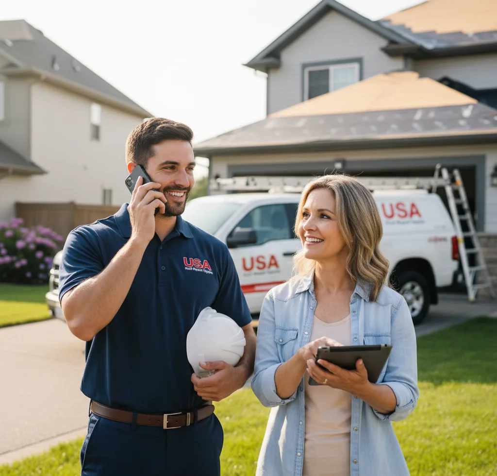 USA Roof Repair Experts customer support in Greenwood